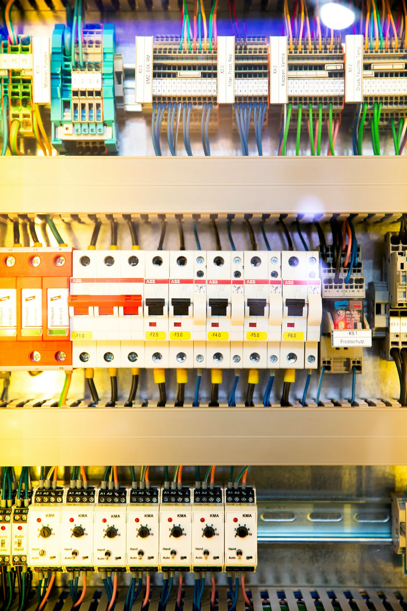 Electrical switchboard wired and labelled by a licensed electrician